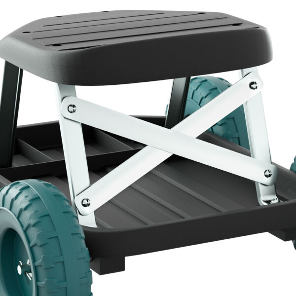 Garden Cart | Outdoor Stool | Steel | Plastic | 200kg Weight Capacity - Image 5