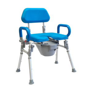 Deluxe Foldable Commode Shower Chair