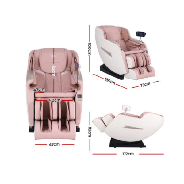 Pink Electric Massage Chair | Full Body | 150Kg Weight Capacity