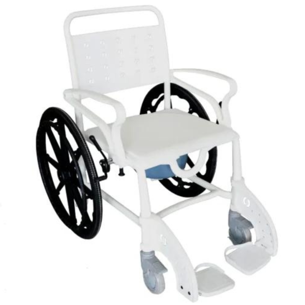 Portable Lightweight Commode Chair - alternate angle