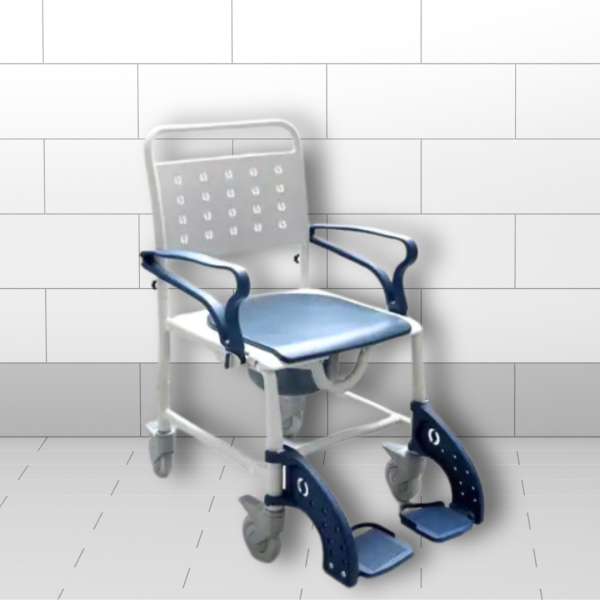 Lightweight Folding Portable Commode Chair | PU Seat | 3-In-1