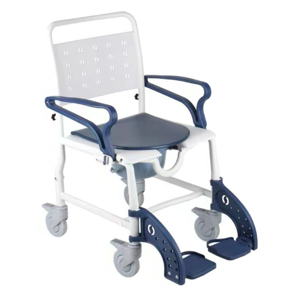 Lightweight Folding Portable Commode Chair | PU Seat | 3-In-1